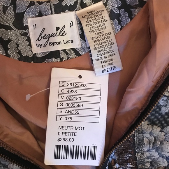 Anthropologie Embroidered Brocade Dress. NEW - Picture 5 of 8